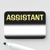 Fett "ASSISTANT Name Tag Namensschild (Beispiel)