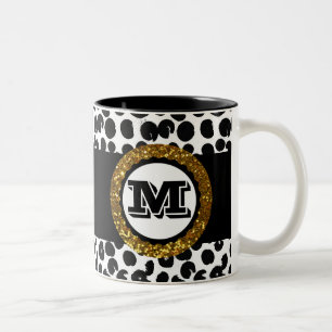 Fett & ausgeklügelt Wild Life Gold Black & White Zweifarbige Tasse