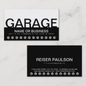 fett Auto GARAGE Kundenbindungskarte Treuekarte (Vorne/Hinten)