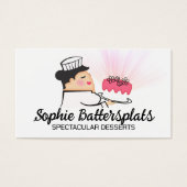 Fett Backfrau mattiert Kuchen Backbäckerei (Vorderseite)