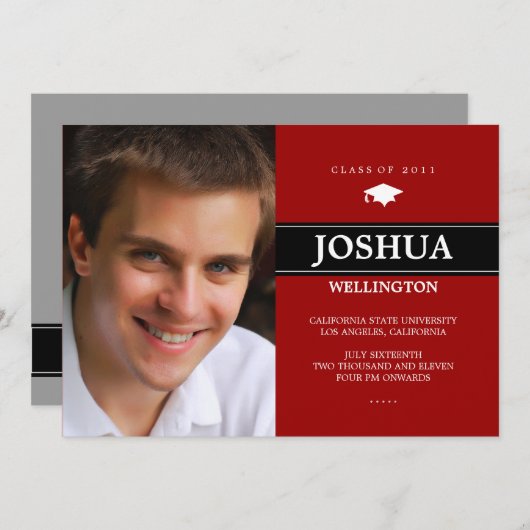 Fett Bar 1 Foto Abschluss Ankündigung (Vorne/Hinten)