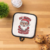 Fett Bartgeist Bastard Unglaublich witzig Santa Topflappen (Oben Unten)