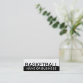fett BASKETBALL (farbanpassbar) Mini Visitenkarte (Stehend Vorderseite)