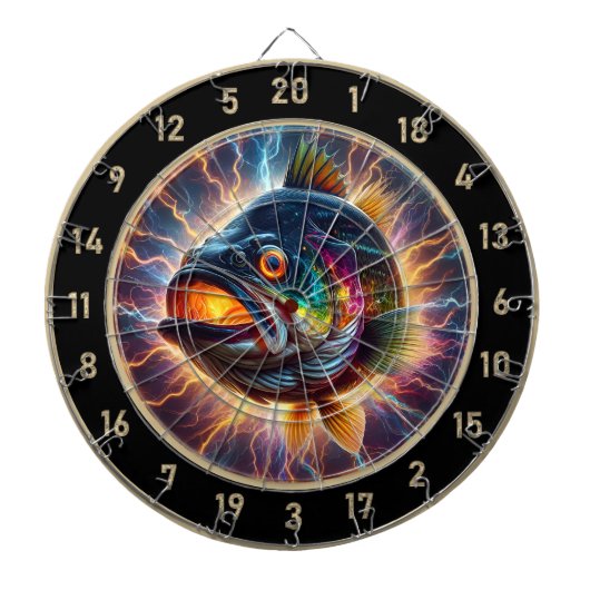 Fett Bass Dart Board Showpiece Creation Dartscheibe (vorne)