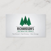 Fett-Baumservice-Logo grün/grau Visitenkarte (Vorderseite)