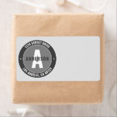 Fett bearbeitbarer Text und Monogramm | Grau und W (Insitu)