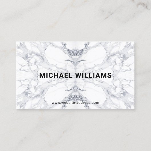 Fett belegtes Muster aus Marmor Visitenkarte (Vorderseite)