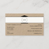 Fett berufliche Zuhause-inspirierte Visitenkarte (Rückseite)