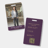 Fett Beruflicher Real Anwesen Chic Realtor QR Code Ausweis (Vorder- & Rückseite)
