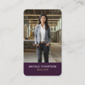 Fett Beruflicher Real Anwesen Chic Realtor QR Code Visitenkarte (Vorderseite)