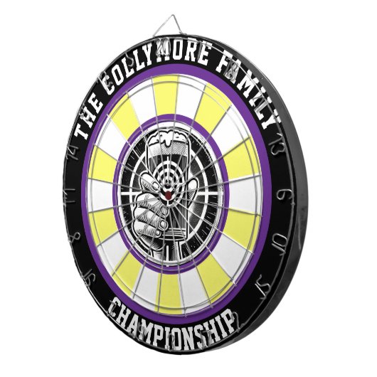 Fett Bierglas Zielart Dartscheibe (Vorderseite rechts)