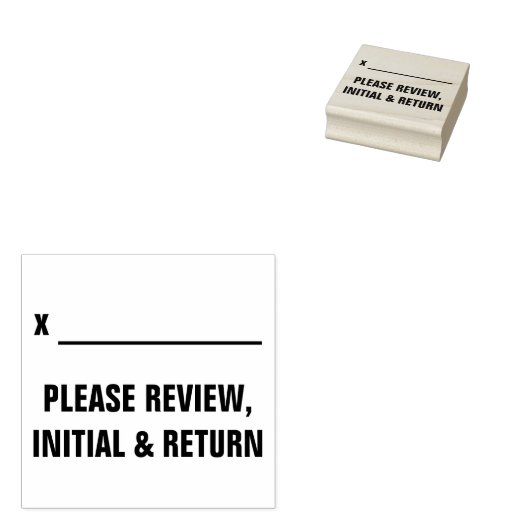 Fett "BITTE ÜBERPRÜFEN, ERSTEN UND ZURÜCKKEHREN" Gummistempel (Stempel)