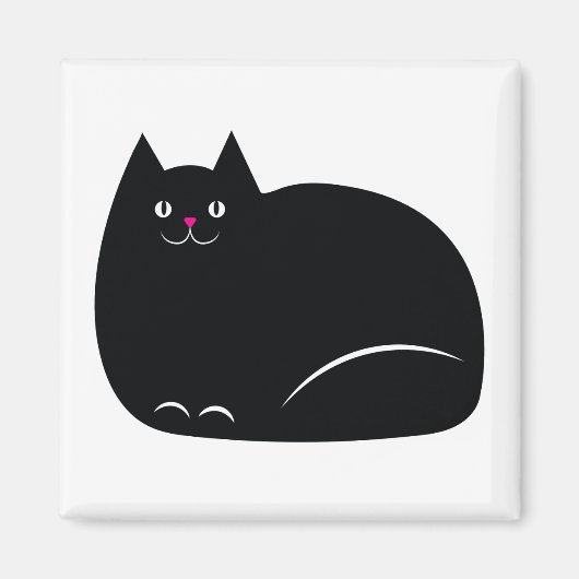 Fett Black Cat Magnet (Vorne)