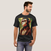 Fett Black Gorilla Print T-Shirt - Entfesseln Sie (Vorne ganz)