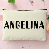 Fett Black Name Script Zubehörtasche