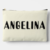 Fett Black Name Script Zubehörtasche (Vorderseite)