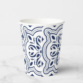 Fett blau dekorativ marokkanisch geometrisch pappbecher (Rechts)