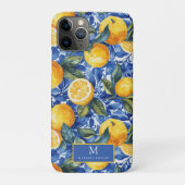 Fett Blau Italienisch Positano Zitrone Case-Mate iPhone Hülle (Rückseite)