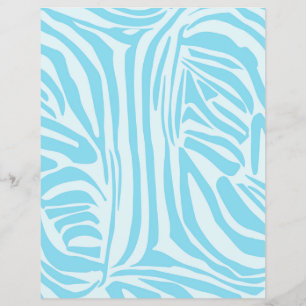 Fett Blau und Weiß Zebra Druck Flyer