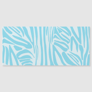 Fett Blau und Weiß Zebra Druck Magnetkarte