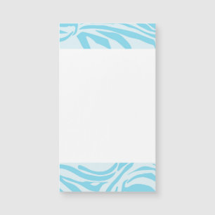 Fett Blau und Weiß Zebra Druck Magnetkarte