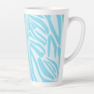 Fett Blau und Weiß Zebra Druck Milchtasse