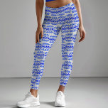 Fett Blau Weiß Batik Circle Block Print Abstrakt Leggings<br><div class="desc">Dieses lustige,  inspiriert Kreise-Design wurde mit Bildern erstellt,  die meine handgeschnitzten Briefmarke digital auf einer elektrisch blauen Aquarellfarbe abstrakt auf einem weißen Hintergrund gestempelt haben,  um ein wirklich einzigartiges Design zu schaffen,  das das Aussehen von Batik-Batik-Batikgewebe aus Blockdrucken anregt.</div>