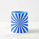 Fett-blaue Sonnenstrahlen-Tasse Tasse (Zentrum)