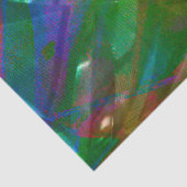 Fett blaue und grüne Farbtöne abstrakt hell Seidenpapier (Detail)
