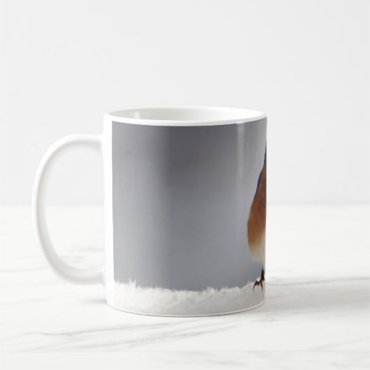 Fett-Blauer Vogel Tasse (Links)