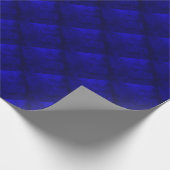 Fett blaues Lederflippmuster Geschenkpapier (Ecke)