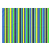 Fett blaues, Limones und gelbes Tablettentuch Tischdecke (Vorderseite (Horizontal))