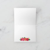 Fett Blooms Hochzeit geklappt Dankeschön Karte (Innenseite)