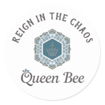 Fett Blue Regal Crown Motherhood Sticker