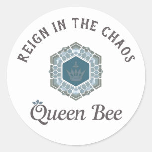 Fett Blue Regal Crown Motherhood Sticker