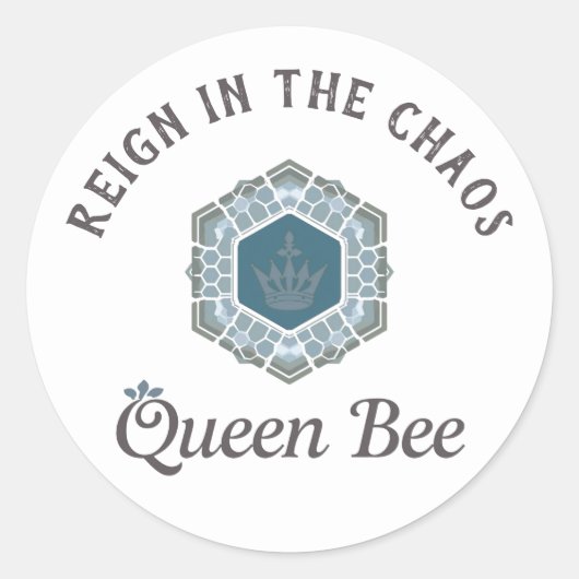 Fett Blue Regal Crown Motherhood Sticker (Vorderseite)