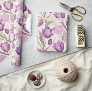 Fett Blume-Anordnung Tulip Druckverpackungspapier Geschenkpapier
