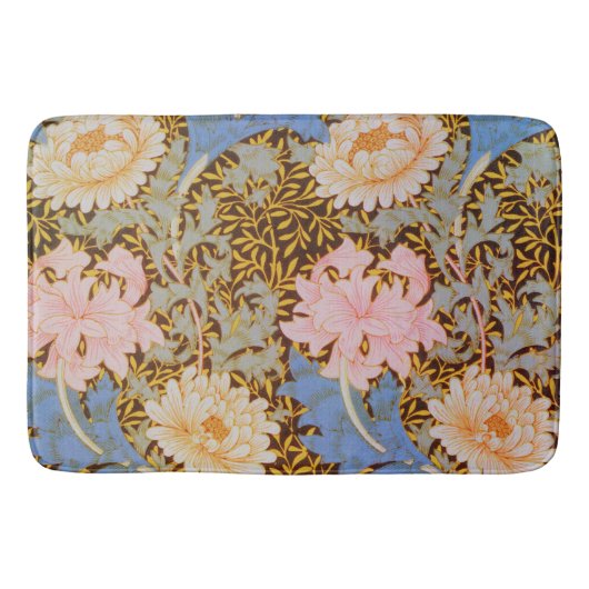 Fett Blumenmuster Wm Morris Design Badematte (Vorderseite)