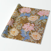 Fett Blumenmuster Wm Morris Design Geschenkpapier (Ungerollt)