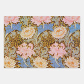 Fett Blumenmuster Wm Morris Design Geschenkpapier Set (Vorderseite)