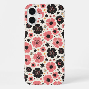 Fett & Blush Blossom Tanz iPhone 16 Plus Hülle
