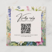 Fett Bohemische Wildblume Einzigartig Begleitkarte (Vorderseite)