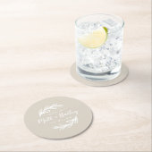 Fett-Branch-Hochzeitpapier-Rundpapier-Untersetzer Runder Pappuntersetzer (Vor Ort)