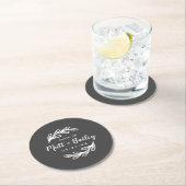 Fett-Branch-Hochzeitpapier-Rundpapier-Untersetzer Runder Pappuntersetzer (Vor Ort)