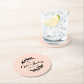 Fett-Branch-Hochzeitpapier-Rundpapier-Untersetzer Runder Pappuntersetzer (Vor Ort)