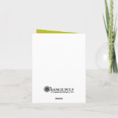 Fett-Briefe - Gratulationskarten Karte (Rückseite)