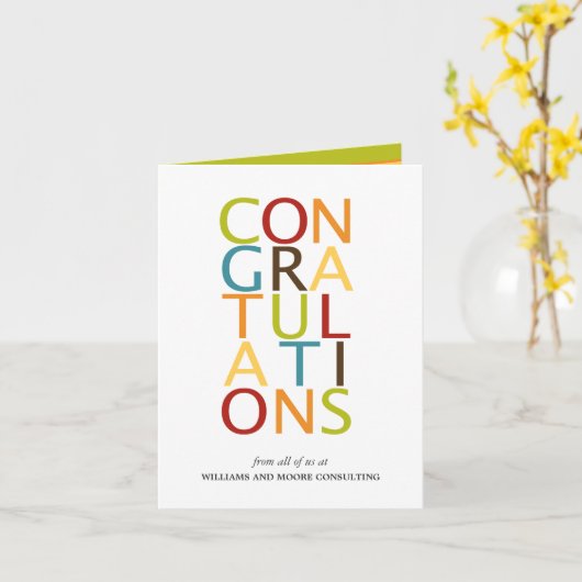 Fett-Briefe - Gratulationskarten Karte (Gelbe Blume)