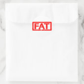 Fett-Briefmarke Runder Aufkleber (Tasche)