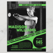 Fett Bright Green Personal Trainer Foto Flyer (Vorne)