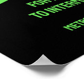 Fett Bright Green Personal Trainer Foto Poster (Ecke)